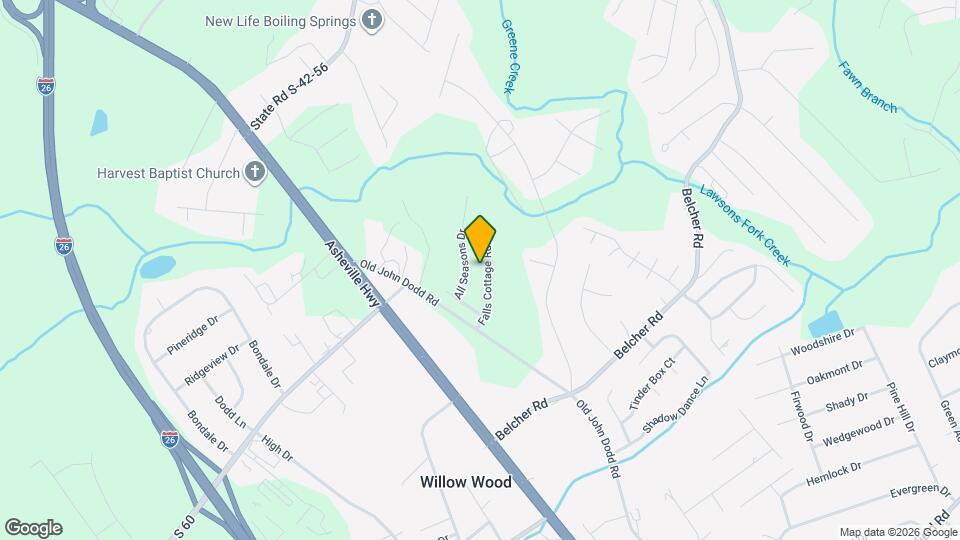 547 Falls Cottage Run Map and Location Details