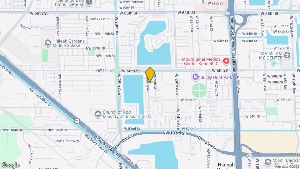 5827 W 26th Ave Mapa y Detalles de la Ubicación