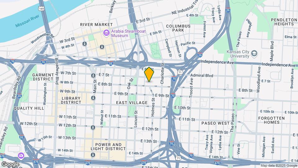 600 E 8th St, Unit 7M Map and Location Details