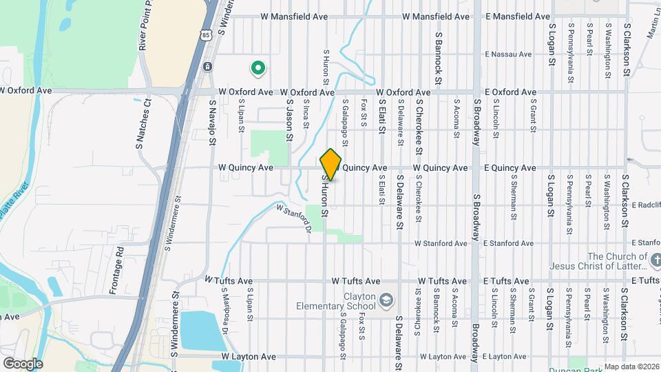 4340 S Huron St Map and Location Details