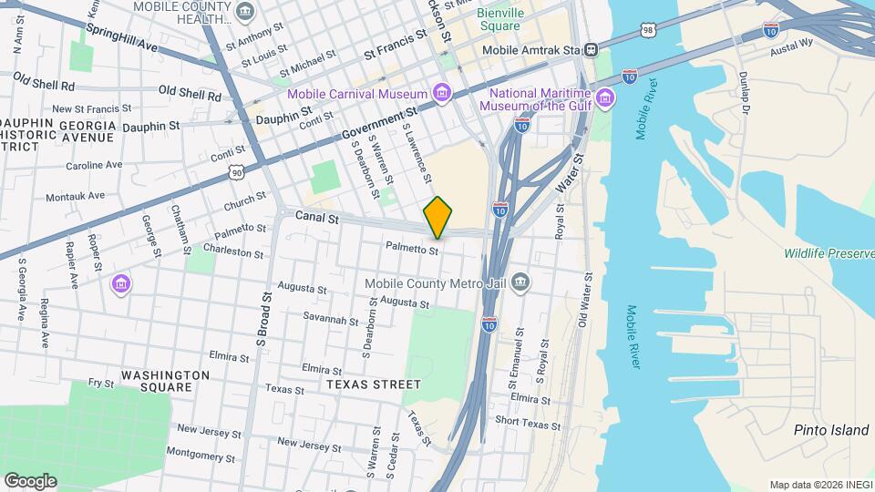 500 Palmetto St Map and Location Details