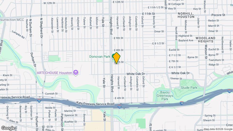 633 Harvard St Map and Location Details