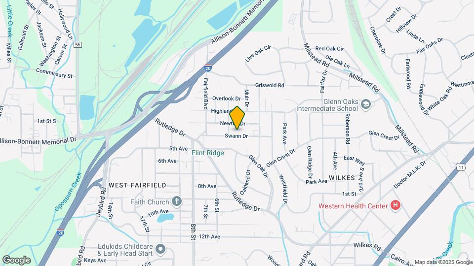 410 Swann Dr Map and Location Details