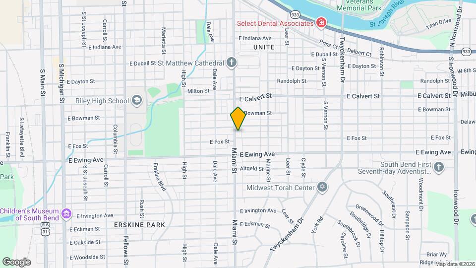 2120 Miami St Map and Location Details