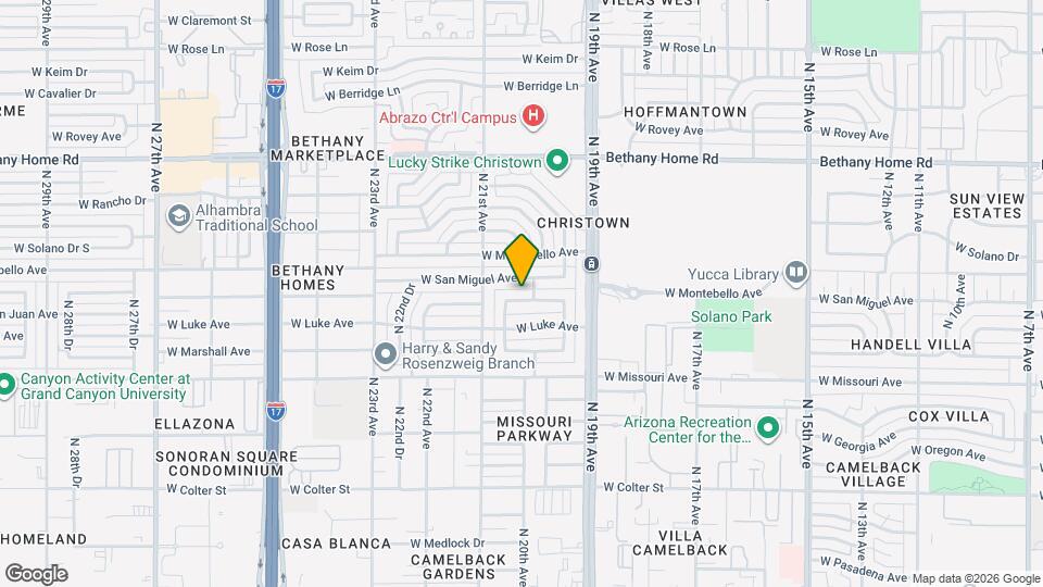 2008 W San Juan Ave Mapa y Detalles de la Ubicación