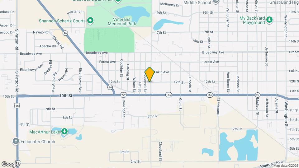 1021 McKinley St Map and Location Details