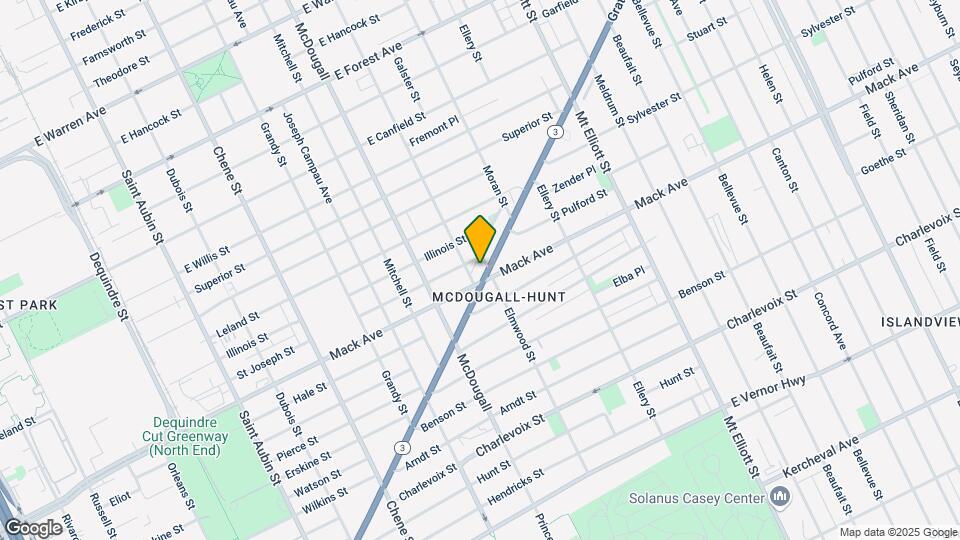 3323 Gratiot Ave-Unit -Unit F. 2nd Floor Map and Location Details