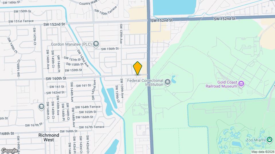 13759 SW 160th St Map and Location Details