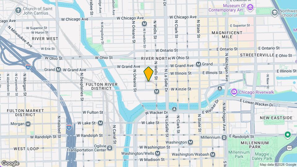 215 W Hubbard St, Unit 1807 Mapa y Detalles de la Ubicación