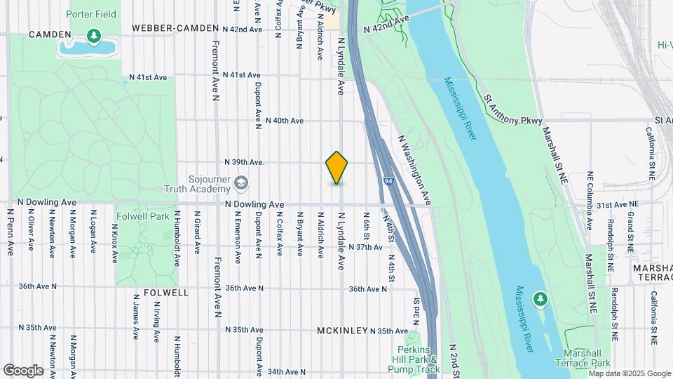 3823 N Lyndale Ave Map and Location Details