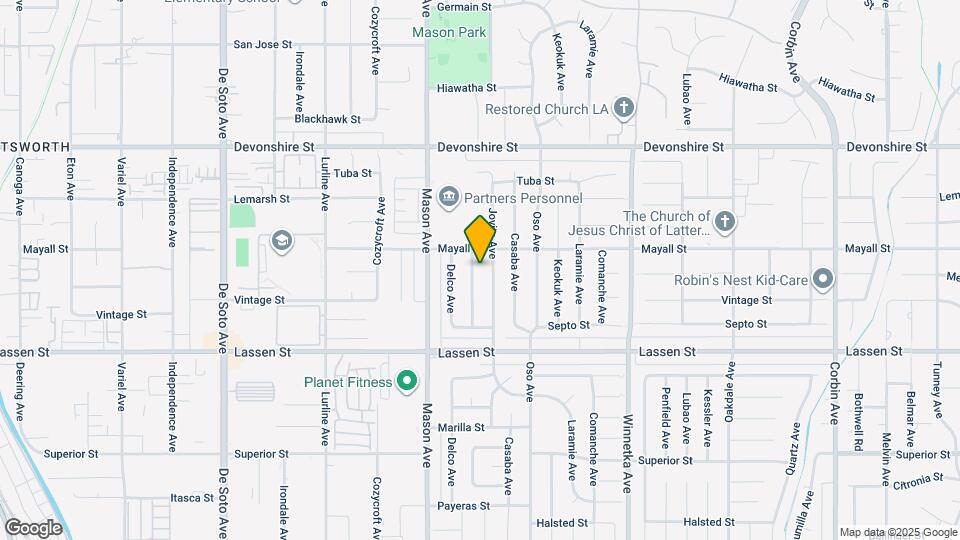 10034 Fullbright Ave Map and Location Details