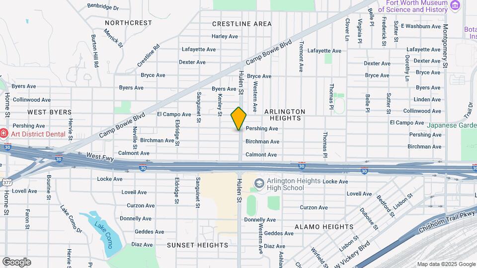 2508 Hulen St Map and Location Details