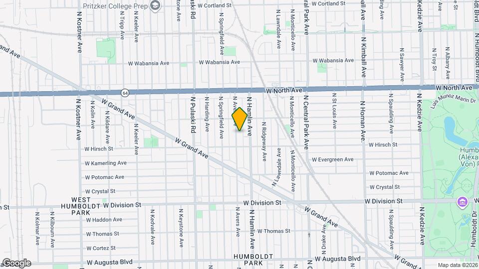 1429 N Avers Ave, Unit G Mapa y Detalles de la Ubicación