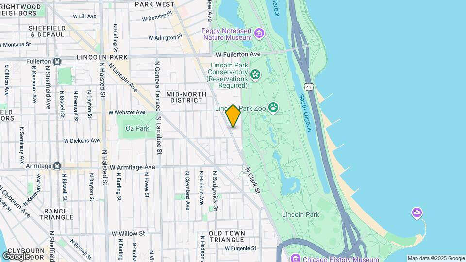 2113 N Clark St Map and Location Details