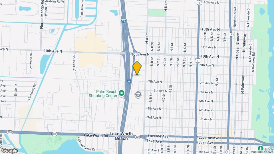 1733 Sunset Ave Map and Location Details