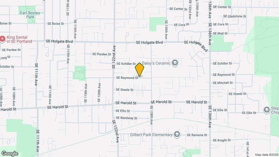 12552 SE Ramona St Map and Location Details