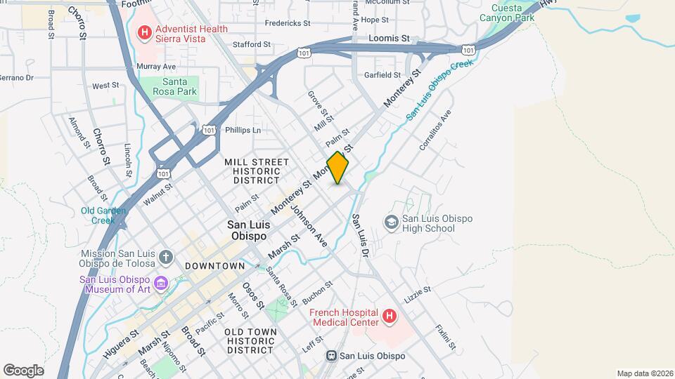 1433 Higuera St Map and Location Details