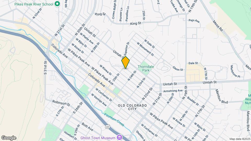 2425 W Platte Ave Mapa y Detalles de la Ubicación