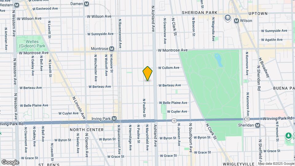 4201 N Paulina St Map and Location Details