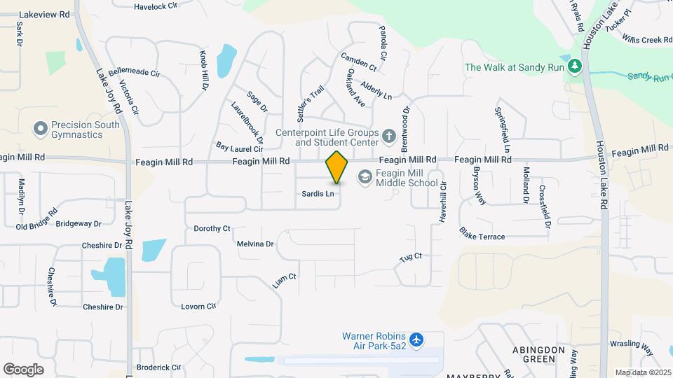 1201 Sardis Ln Map and Location Details