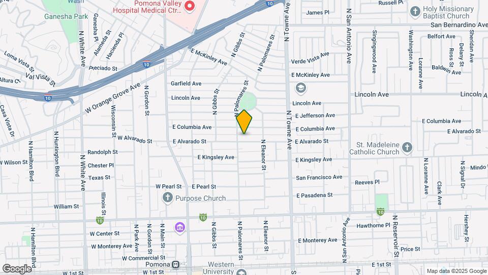 411 E Alvarado St Map and Location Details