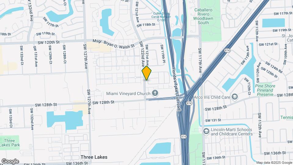 12588 SW 121st Ave Map and Location Details