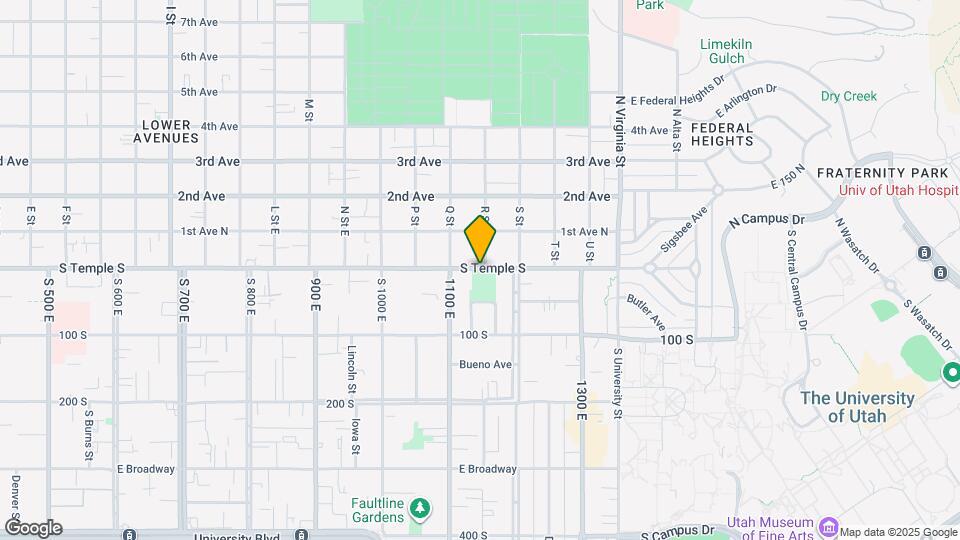 1156 E St Mapa y Detalles de la Ubicación