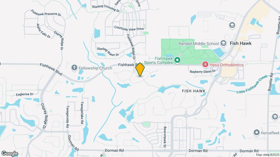 15835 Fishhawk Falls Dr Map and Location Details