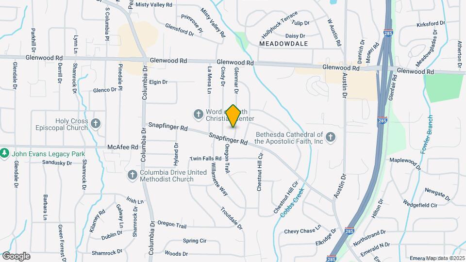 1975 Glenmar Dr Map and Location Details