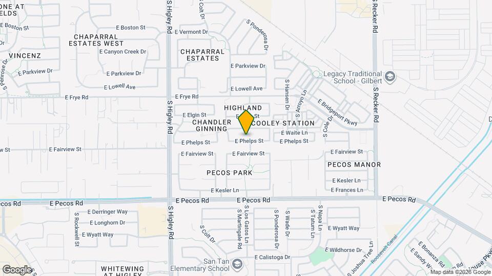 3496 E Phelps St Map and Location Details