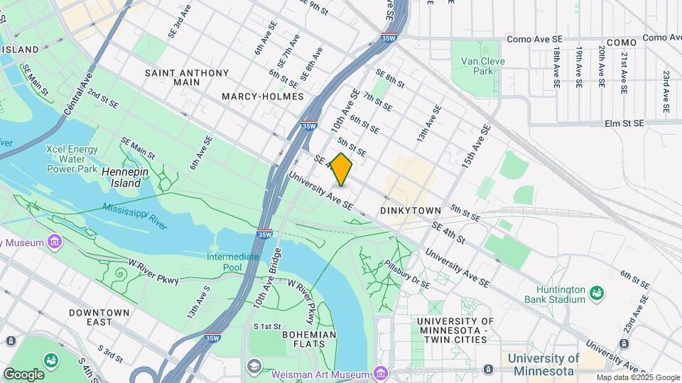 1101 University Ave SE Mapa y Detalles de la Ubicación