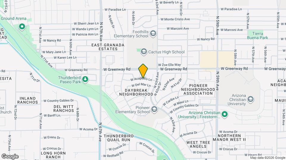 6345 W Acapulco Ln Map and Location Details
