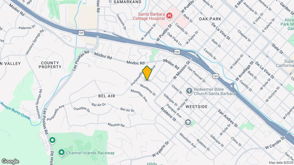 2109 Gillespie St Map and Location Details