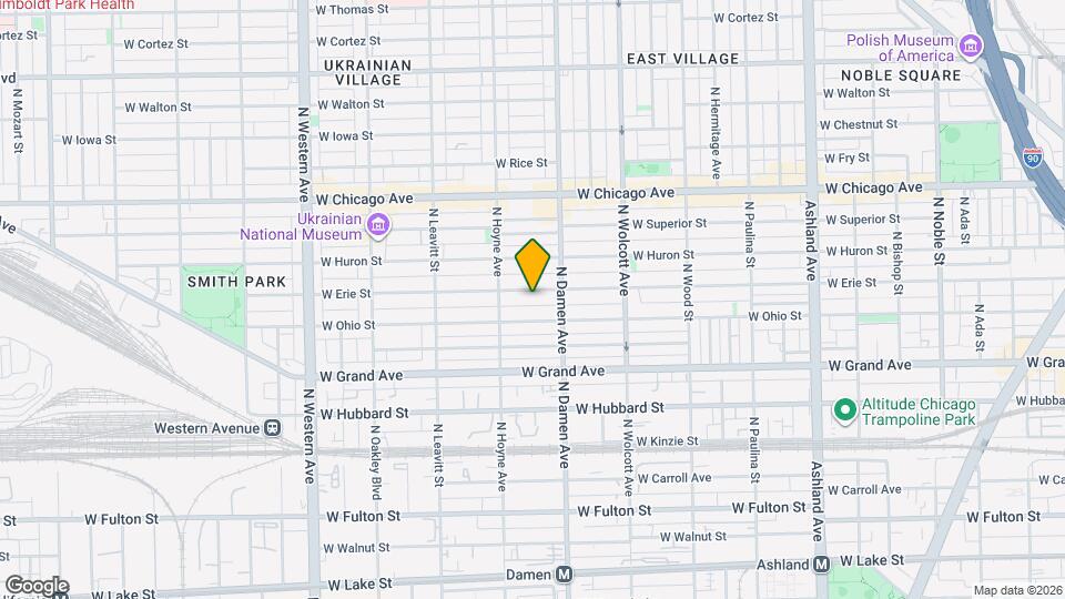 2025 W Erie St, Unit 1R Mapa y Detalles de la Ubicación