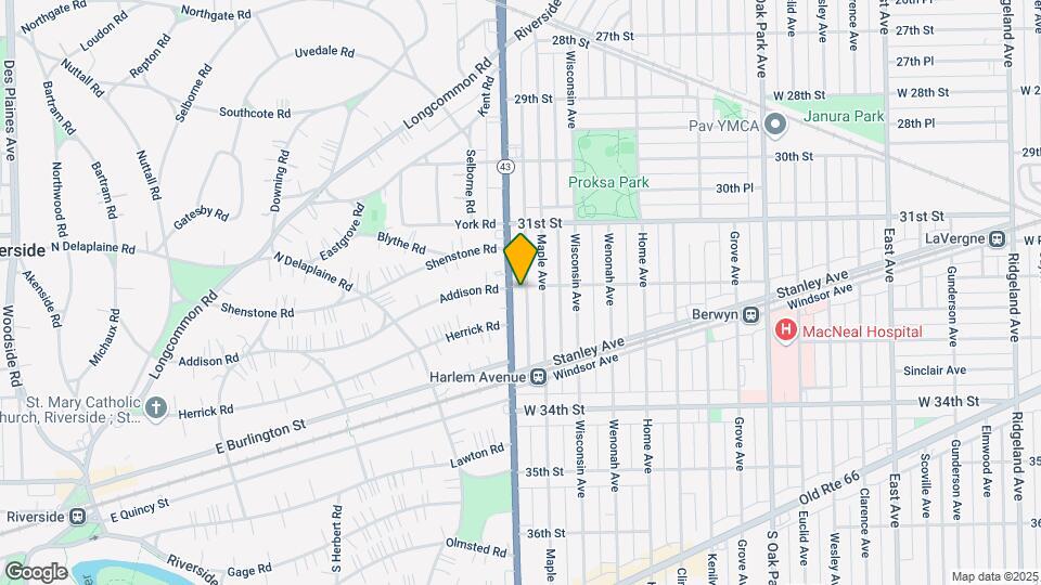3201 S Harlem Ave Mapa y Detalles de la Ubicación