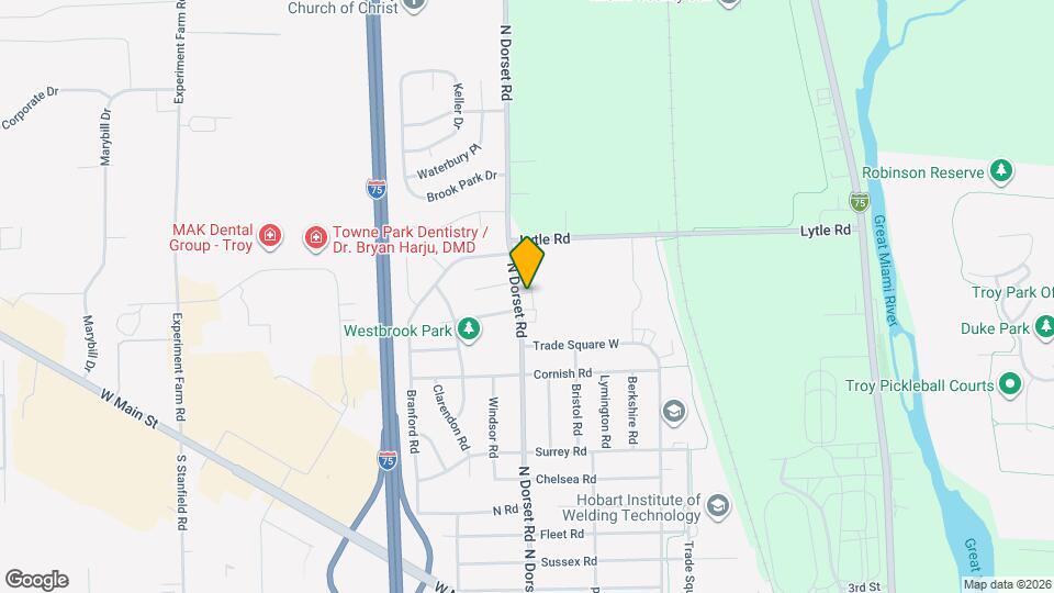943 N Dorset Rd Map and Location Details