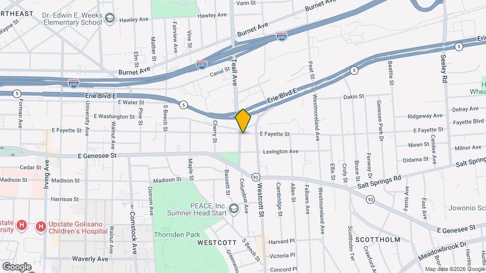1702 E Fayette St Map and Location Details