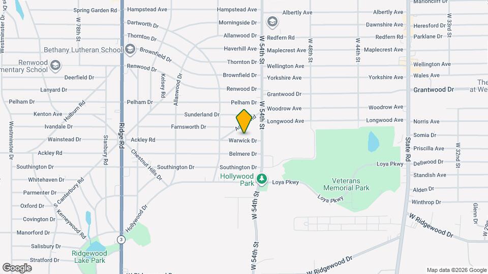 5606 Warwick Dr, Unit Lower Mapa y Detalles de la Ubicación