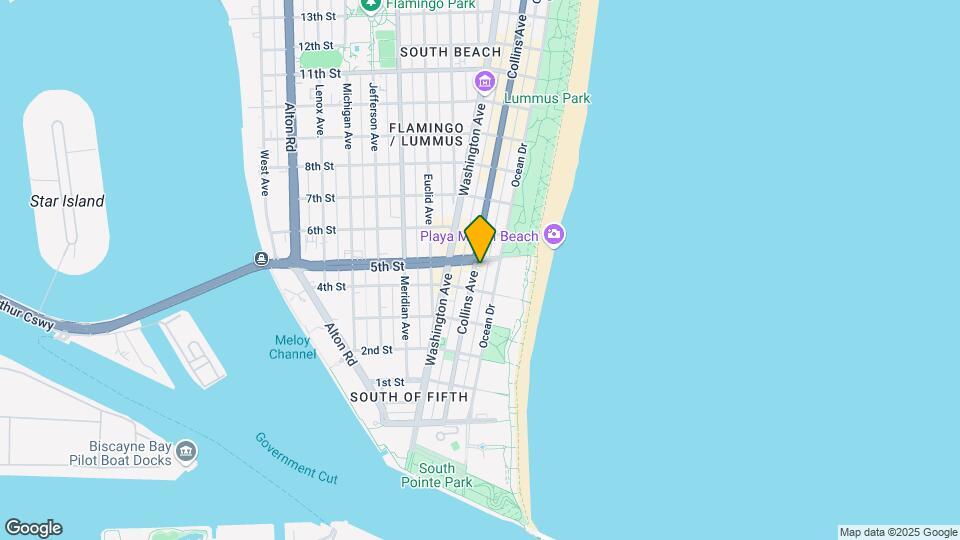 441 Collins Ave Map and Location Details