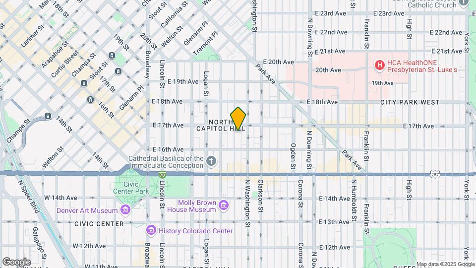 1650 Pearl St Map and Location Details