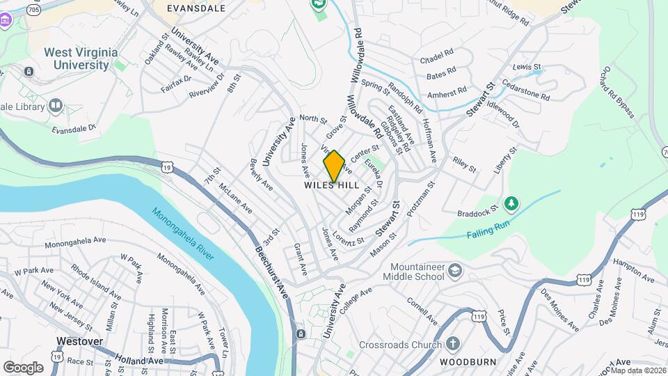 442 Center St Map and Location Details