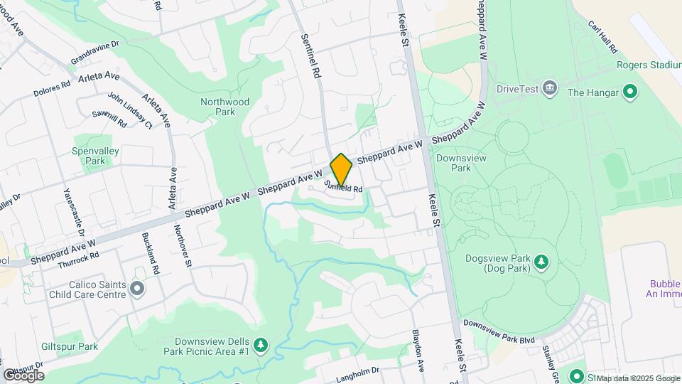 104 Sunfield Rd Map and Location Details