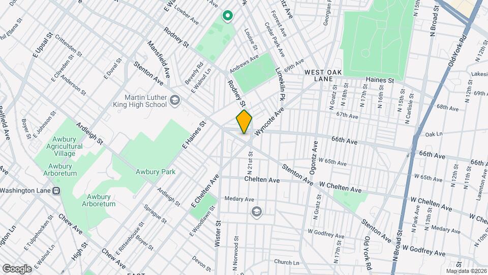 2115 Stenton Ave, Unit Unit 2 Map and Location Details