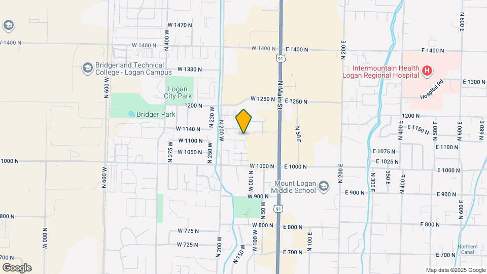 125 W 1100 N Map and Location Details