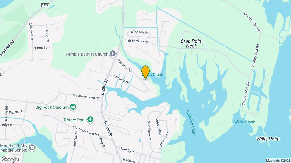 1812 Paulette Rd Map and Location Details