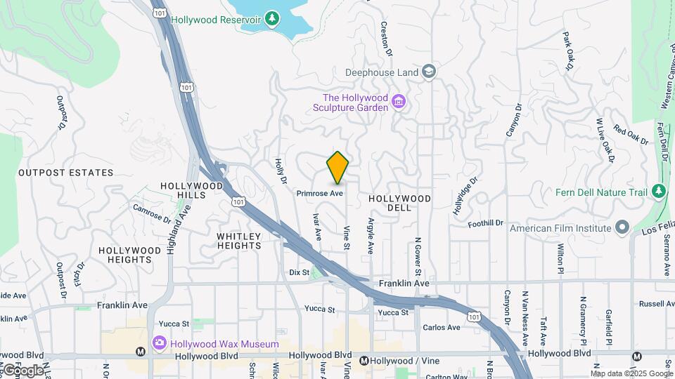 6315 Primrose Ave Map and Location Details