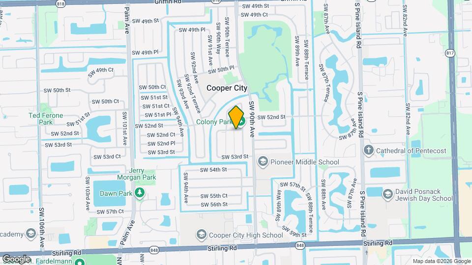 5210 SW 90th Way Map and Location Details