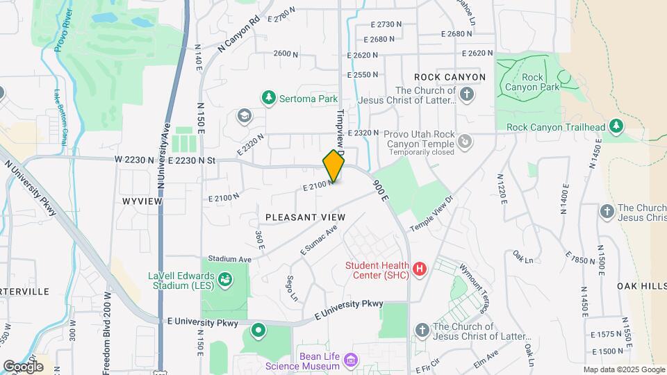 616 E 2100 N Map and Location Details