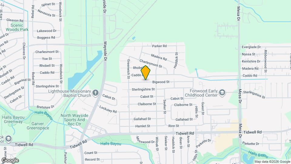 8213 Bigwood St Mapa y Detalles de la Ubicación