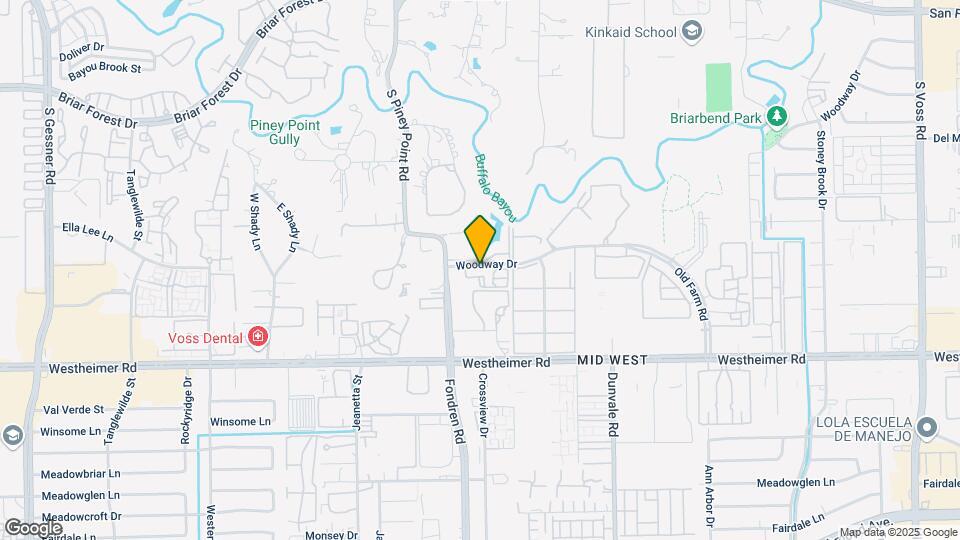 8787 Woodway Dr Map and Location Details